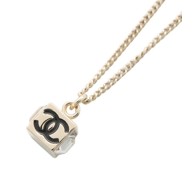 CHANEL Gold Logo Necklace - Picture 1 of 11